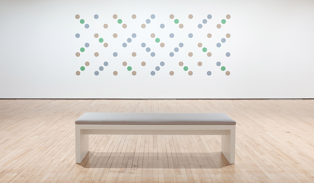 Bridget Riley photo in the Haywood Gallery