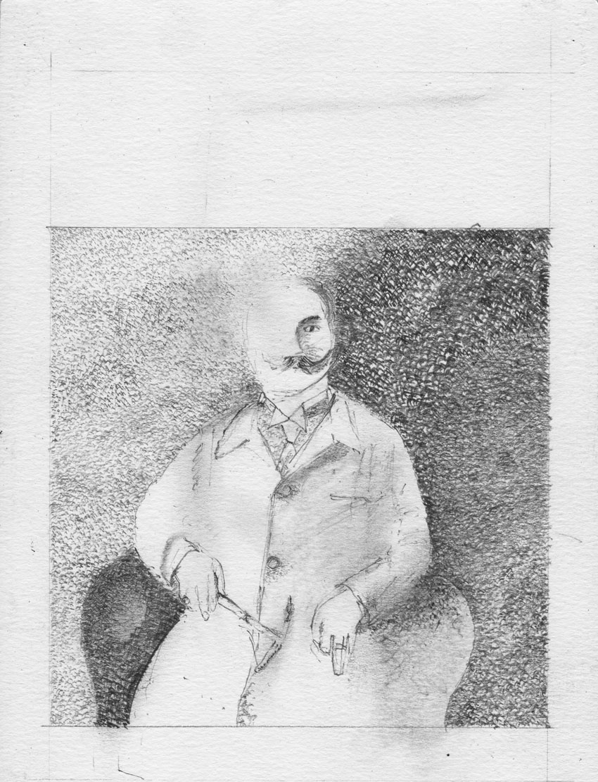 August Sander based pencil drawing