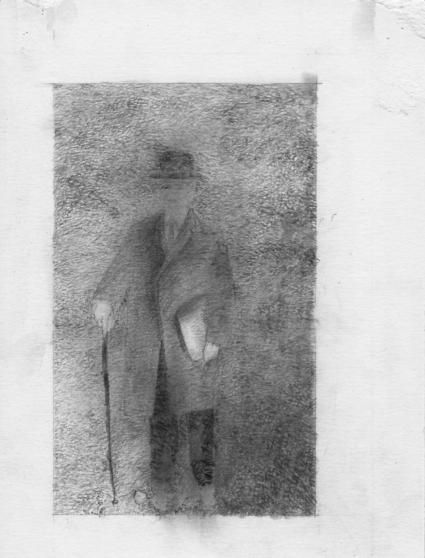 August Sander based pencil drawing