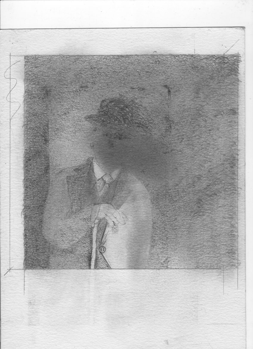 August Sander based pencil drawing