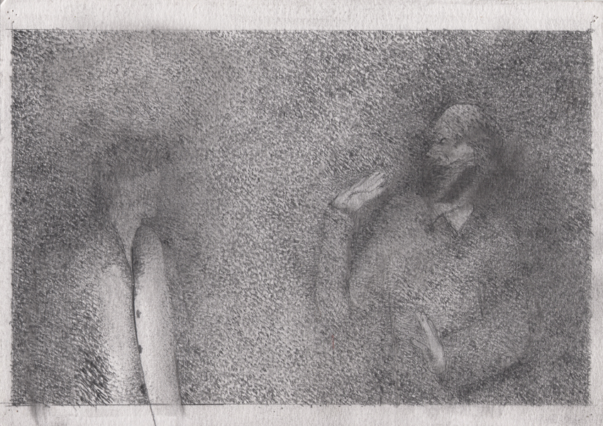 City Walking - Pencil Drawing