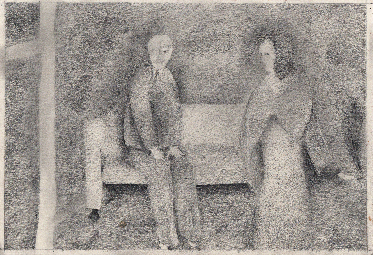 Pencil Drawing Pointilism  1