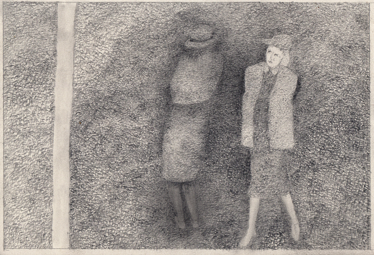 Pencil Drawing Pointilism  3