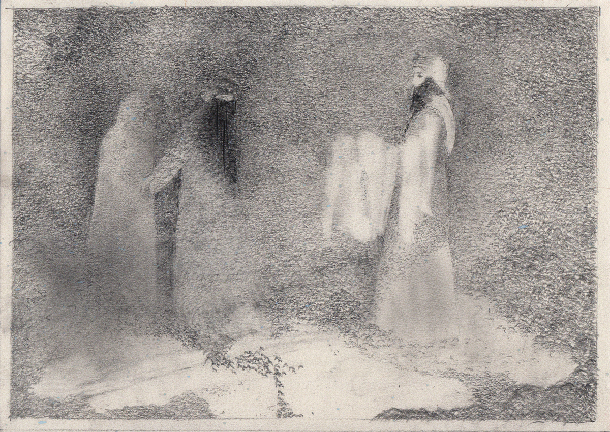 Pencil Drawing Pointilism  11