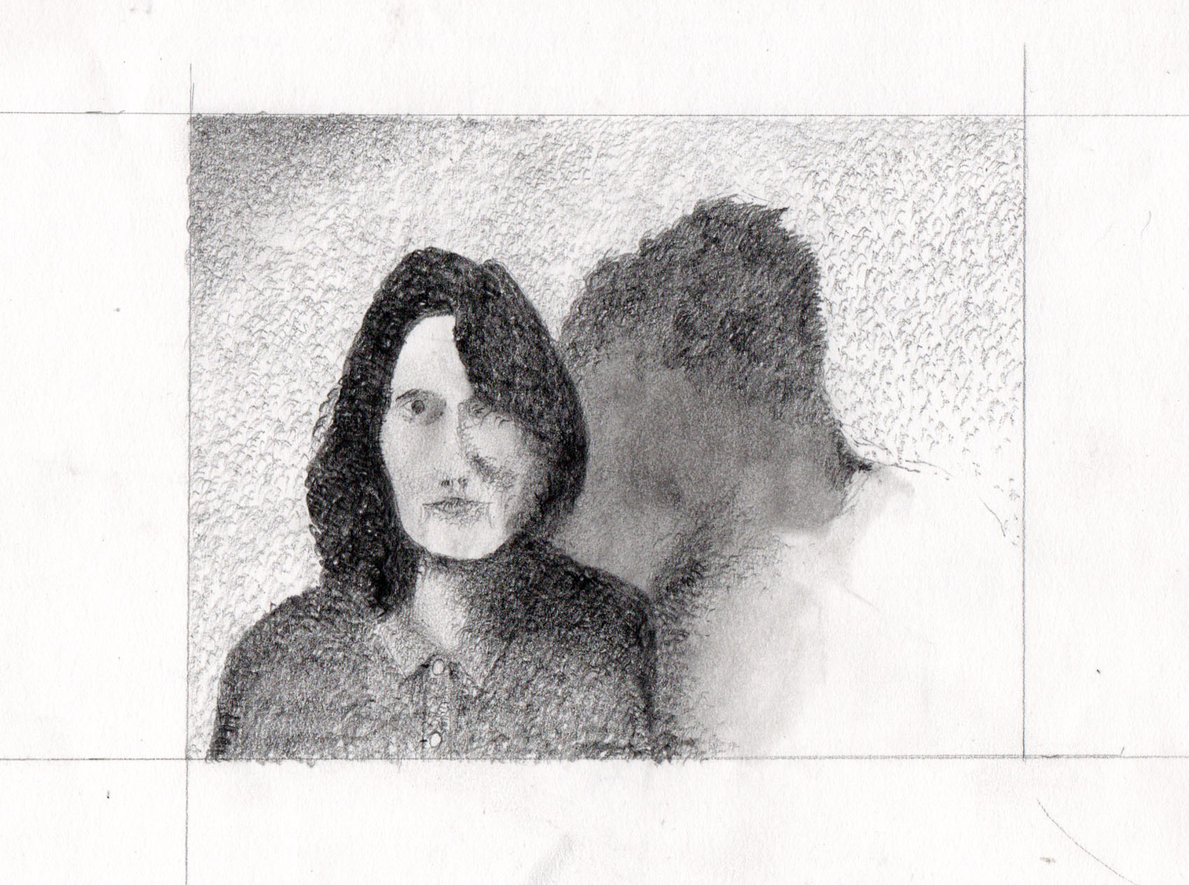 illustration in pencil with stipple