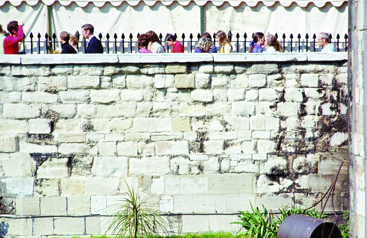 Tower of London view of the wall