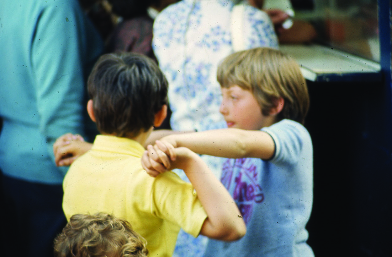 Kids playing in the street cira 1970s